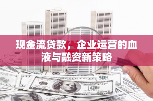 九龙现金流贷款，企业运营的血液与融资新策略