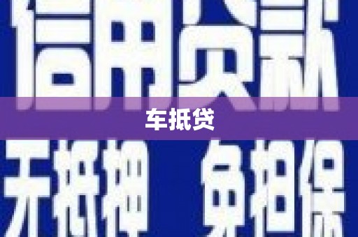 九龙车抵贷