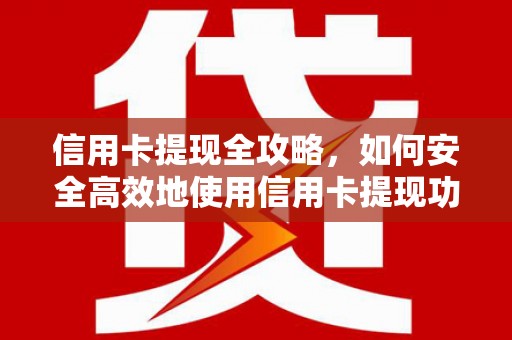 九龙信用卡提现全攻略，如何安全高效地使用信用卡提现功能