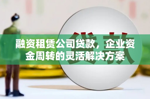 九龙融资租赁公司贷款，企业资金周转的灵活解决方案
