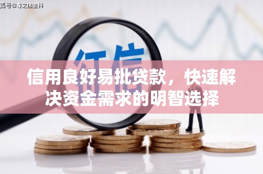 九龙信用良好易批贷款，快速解决资金需求的明智选择