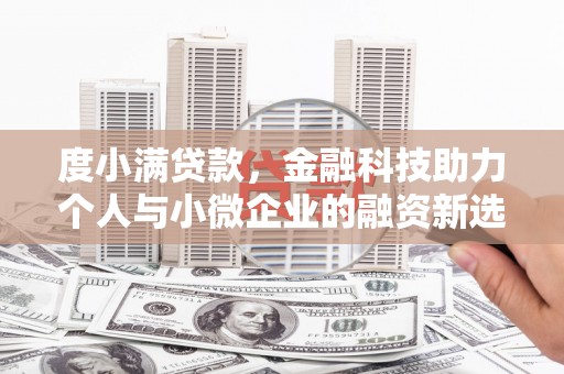 九龙度小满贷款，金融科技助力个人与小微企业的融资新选择