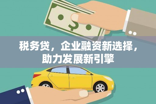 九龙税务贷，企业融资新选择，助力发展新引擎