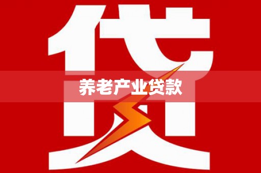 九龙养老产业贷款