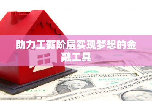 九龙助力工薪阶层实现梦想的金融工具