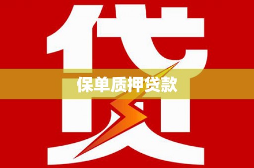 九龙保单质押贷款